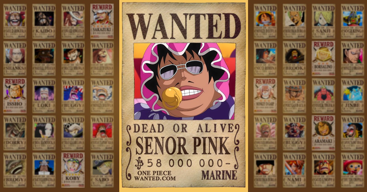 Senor Pink’s Bounty at 58,000,000 Berries | One Piece Wanted