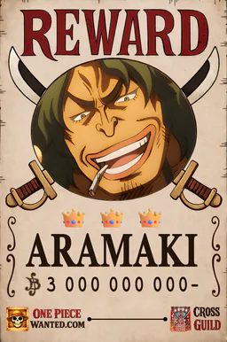 REWARD poster of Aramaki - 3000000000 Berries