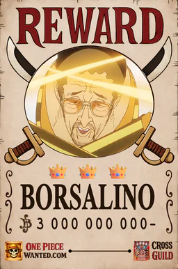 REWARD poster of Borsalino - 3000000000 Berries