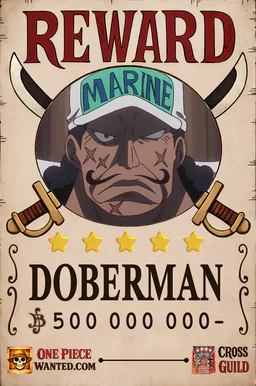 REWARD poster of Doberman - 500000000 Berries