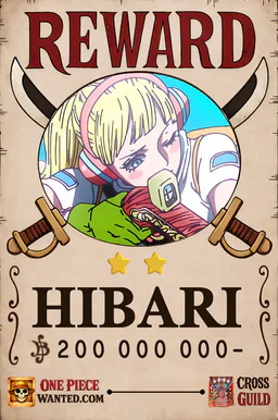 Affiche REWARD de Hibari - 200000000 Berries