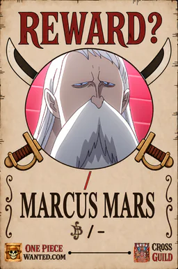 REWARD poster of Marcus Mars - unconfirmed existence