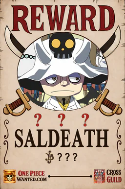 Affiche REWARD de Saldeath - montant inconnu de Berries