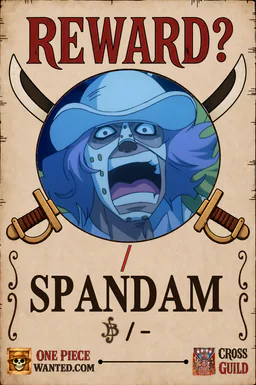 Affiche REWARD de Spandam - existence non officiellement confirmée