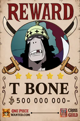 REWARD poster of T Bone - 500000000 Berries