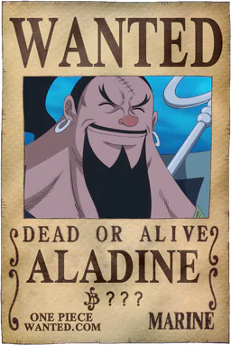 Affiche WANTED de Aladine - montant inconnu de Berries