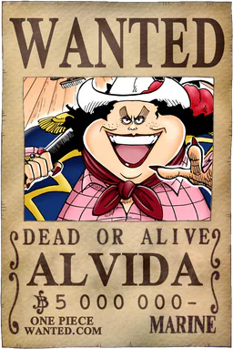 Affiche WANTED de Alvida - 5000000 Berries