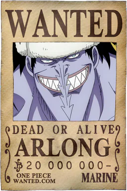 Affiche WANTED de Arlong - 20000000 Berries