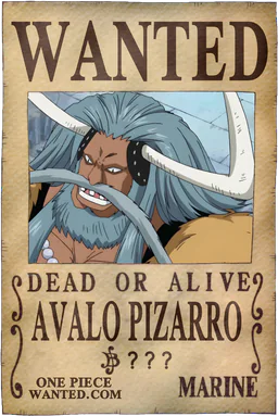 Affiche WANTED de Avalo Pizarro - montant inconnu de Berries