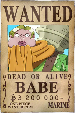 WANTED poster of Babe - 3200000 Berries