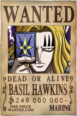 Affiche WANTED de Basil Hawkins - 249000000 Berries