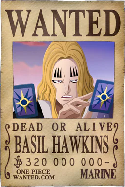 Affiche WANTED de Basil Hawkins - 320000000 Berries