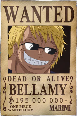 Affiche WANTED de Bellamy - 195000000 Berries
