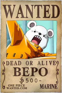 WANTED poster of Bepo - 500 Berries