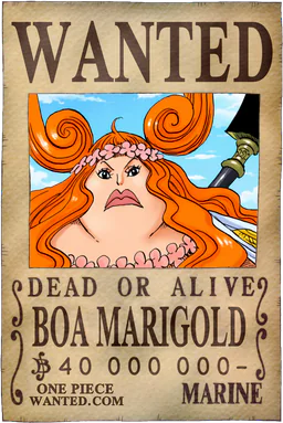 WANTED poster of Boa Marigold - 40000000 Berries