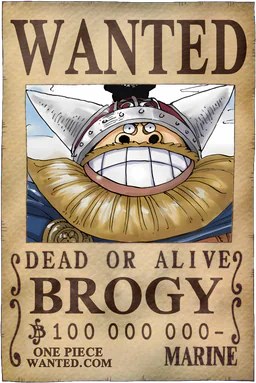 Affiche WANTED de Brogy - 100000000 Berries