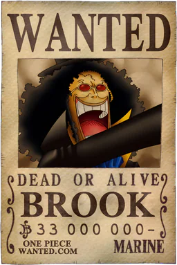 WANTED poster of Brook - 33000000 Berries