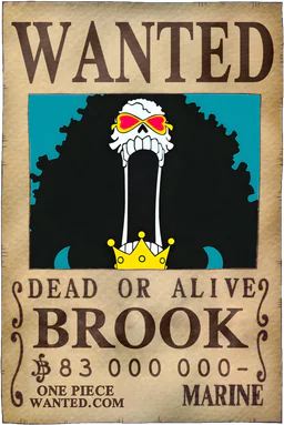 Affiche WANTED de Brook - 83000000 Berries