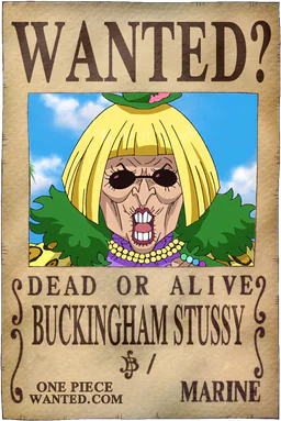 Affiche WANTED de Buckingham Stussy - existence non officiellement confirmée