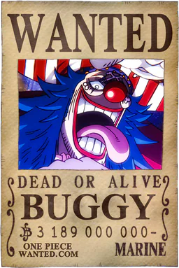 WANTED poster of Buggy - 3189000000 Berries