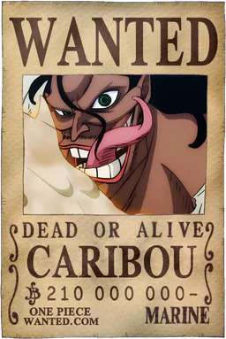 Affiche WANTED de Caribou - 210000000 Berries