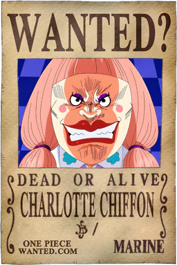 Affiche WANTED de Charlotte Chiffon - existence non officiellement confirmée
