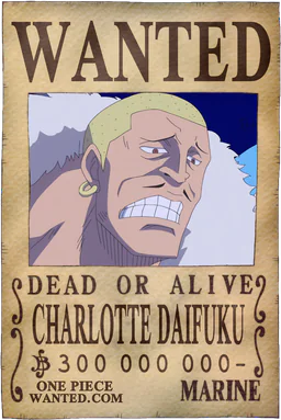 Affiche WANTED de Charlotte Daifuku - 300000000 Berries