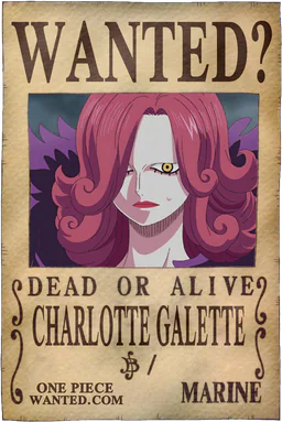 Affiche WANTED de Charlotte Galette - existence non officiellement confirmée