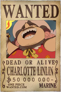 WANTED poster of Charlotte Linlin - 50000000 Berries