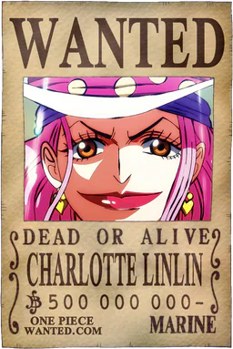Poster WANTED of Charlotte Linlin - 500,000,000 Berries