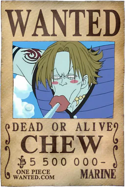 Affiche WANTED de Chew - 5500000 Berries