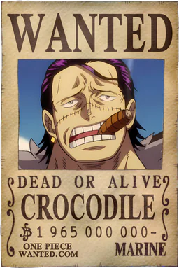 WANTED poster of Crocodile - 1965000000 Berries