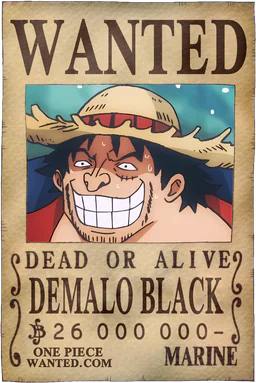 Affiche WANTED de Demalo Black - 26000000 Berries