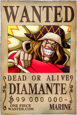 Affiche WANTED de Diamante - 99000000 Berries