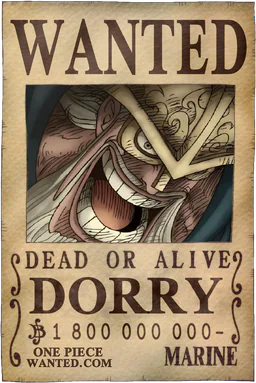 WANTED poster of Dorry - 1800000000 Berries