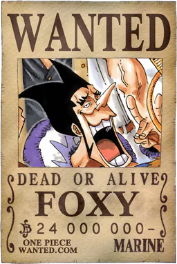 Affiche WANTED de Foxy - 24000000 Berries