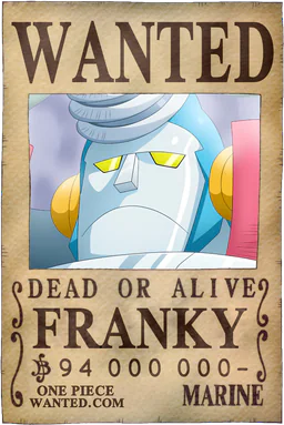 Affiche WANTED de Franky - 94000000 Berries