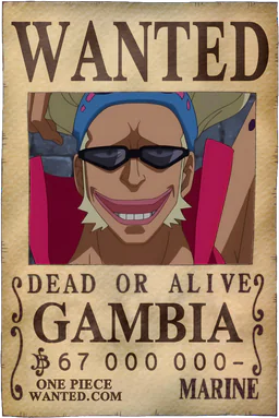 WANTED poster of Gambia - 67000000 Berries