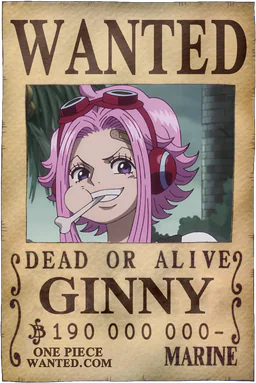 Affiche WANTED de Ginny - 190000000 Berries