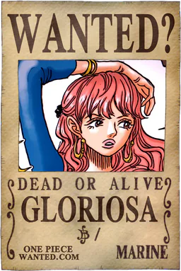 Affiche WANTED de Gloriosa - existence non officiellement confirmée