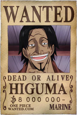 Affiche WANTED de Higuma - 8000000 Berries