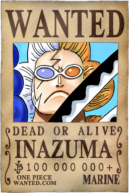Affiche WANTED de Inazuma - 100000000 Berries