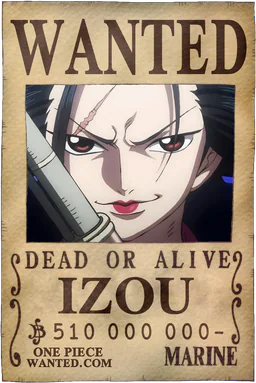 Poster WANTED of Izou - 510,000,000 Berries