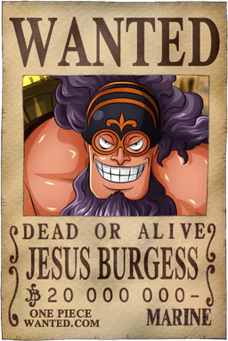 Affiche WANTED de Jesus Burgess - 20000000 Berries