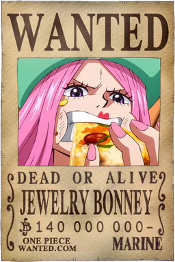 Affiche WANTED de Jewelry Bonney - 140000000 Berries