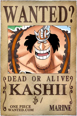 WANTED poster of Kashii - unconfirmed existence