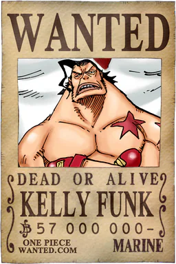 WANTED poster of Kelly Funk - 57000000 Berries