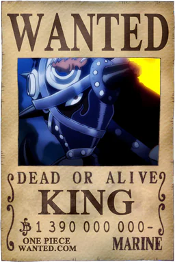 WANTED poster of King - 1390000000 Berries