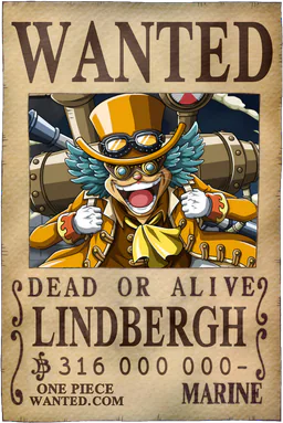 Affiche WANTED de Lindbergh - 316000000 Berries