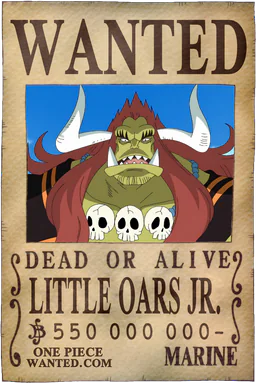 Poster WANTED of Little Oars Jr. - 550,000,000 Berries